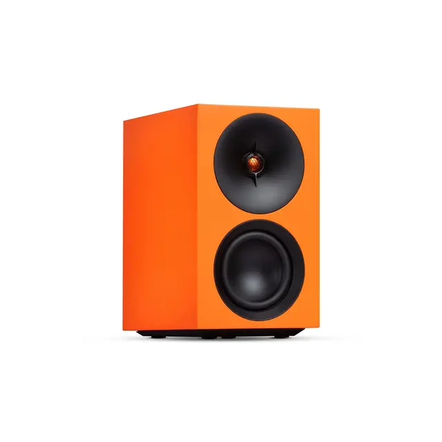 Cambridge L/R S aktiv høyttaler, oransje Bluetooth, RCA/optisk inngang 