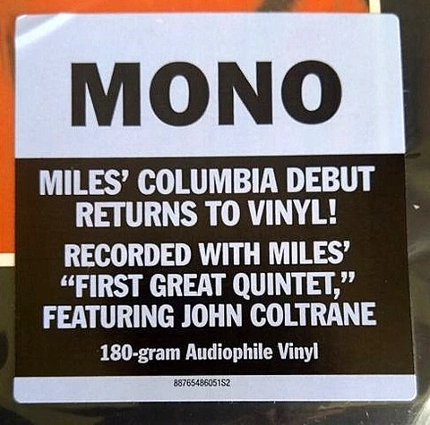Miles Davis Round About Midnight - Mono (US) (LP) 