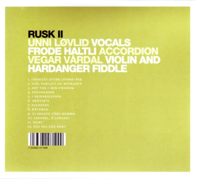 Rusk (Løvlid/Haltli/Vårdal) Rusk 2 (CD) 