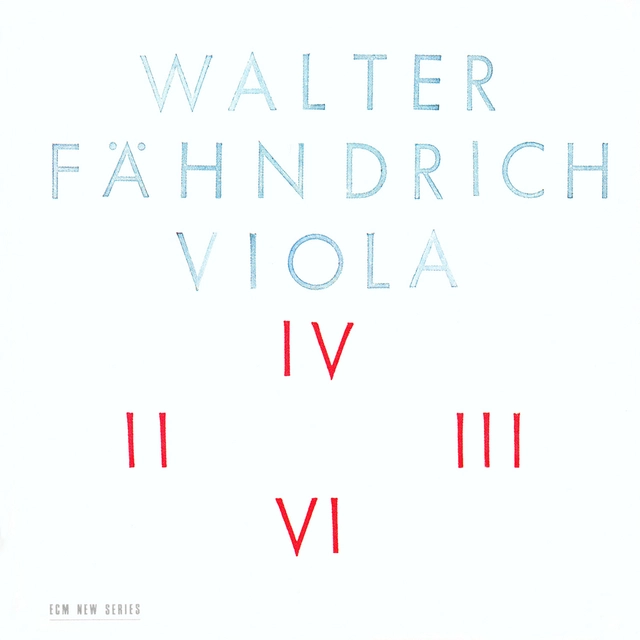 Walter Fähndrich Viola (CD) 