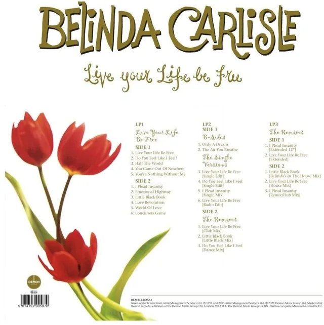 Belinda Carlisle Live Your Life Be Free - 30th… (3LP) 