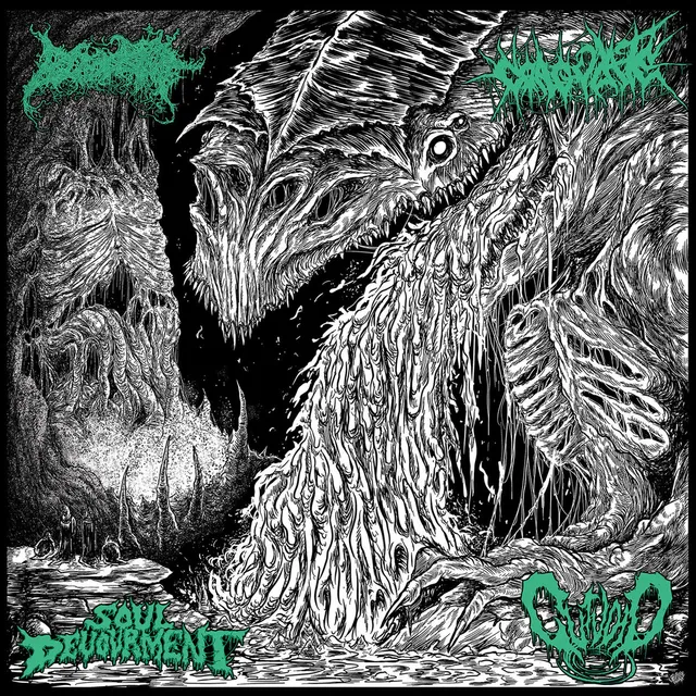 Blood Spore/Coagulate/Soul Devourment… 4 Dimensions Of Auditory Terror (LP) 