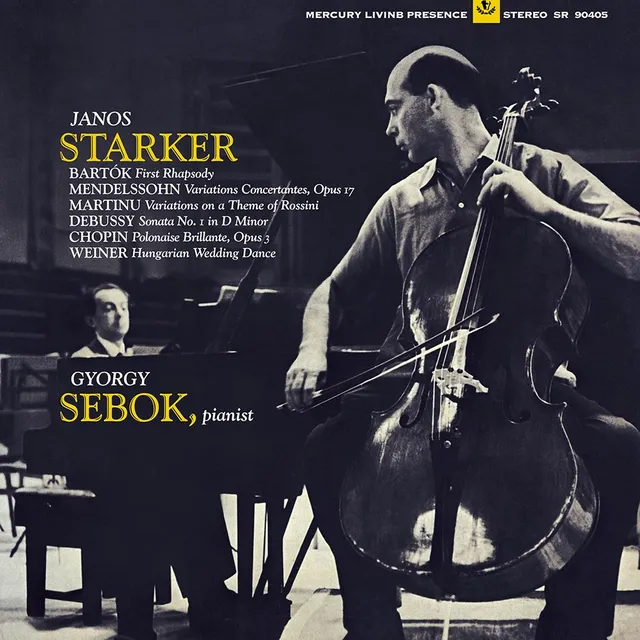 Janos Starker / Gyorgy Sebok Bartok, Mendelssohn, Martinu.. (LP) 