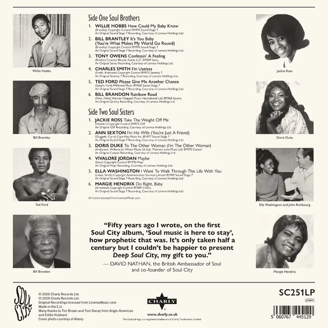 Diverse Artister Deep Soul City 1966-1976 (LP) 