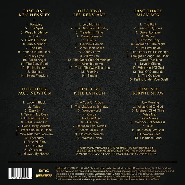 Uriah Heep Choices - LTD (6CD) 