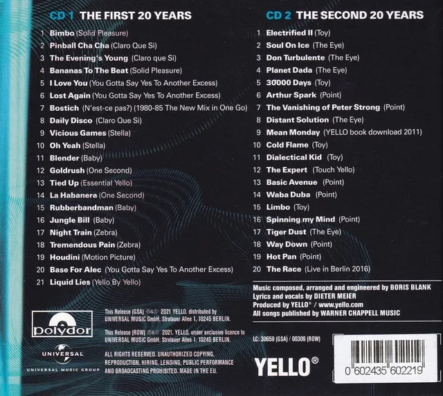Yello YELL4O YEARS (2CD) 