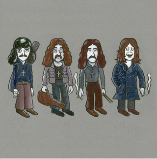 Flu Hartberg - Black Sabbath (TRYKK) Trykk i 50 nummererte og signerte eks.