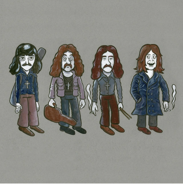 Flu Hartberg - Black Sabbath (TRYKK) Trykk i 50 nummererte og signerte eks. 