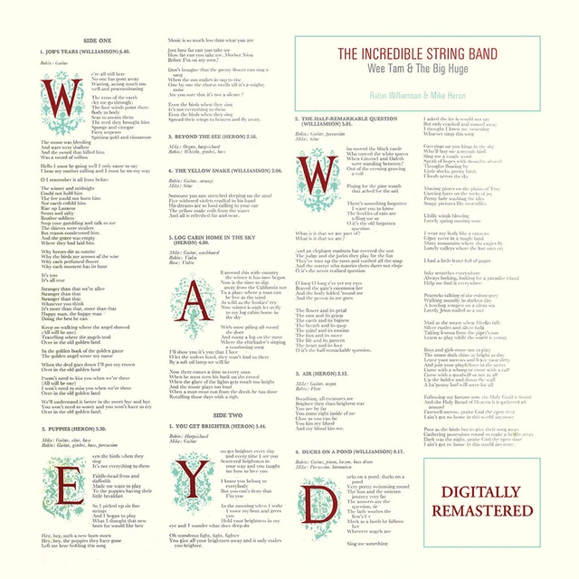 The Incredible String Band Wee Tam & The Big Huge (2CD) 