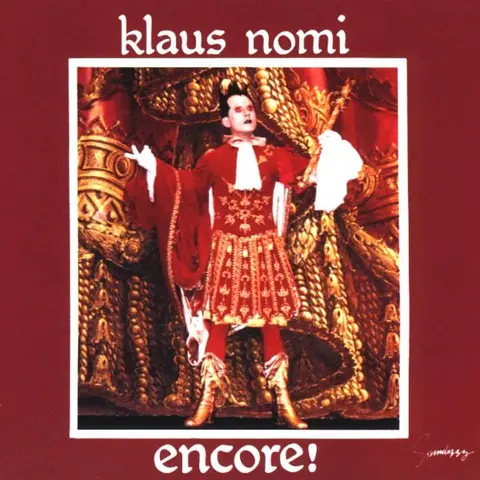 Klaus Nomi Encore (CD) 
