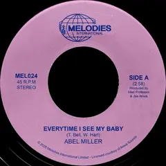 Abel Miller &amp; Mad Professor Everytime I See My Baby (7")