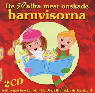 Diverse Artister De 50 Allra Mest Önskade Barnvisor (2CD) 