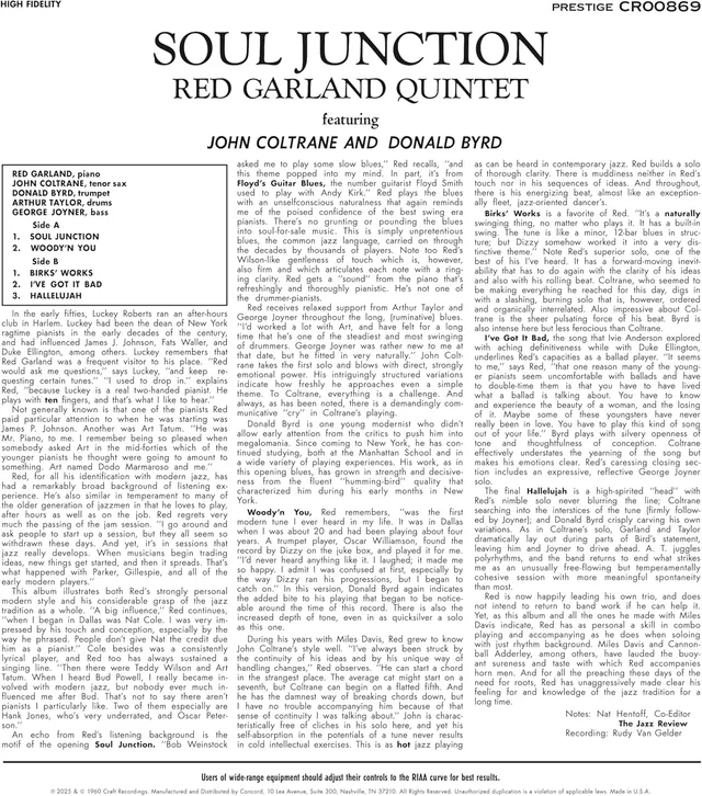 The Red Garland Quintet Soul Junction - LTD (LP) 