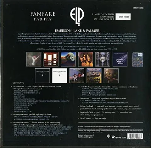 Emerson, Lake & Palmer Fanfare 1970-1997 DLX (3LP+16CD+BD-A) 