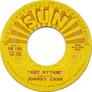 Johnny Cash Get Rythm (7'')