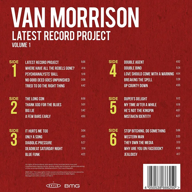 Van Morrison Latest Record Project Volume I (3LP) 