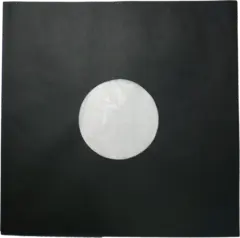 Innercover for LP / 12", svart Foret på innsiden