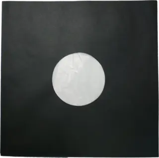 Innercover for LP / 12", svart Foret på innsiden