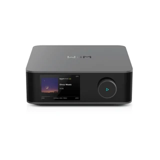 WiiM Amp Ultra, streaming-forsterker 2x100 watt, HDMI-ARC, Bluetooth, grafitt
