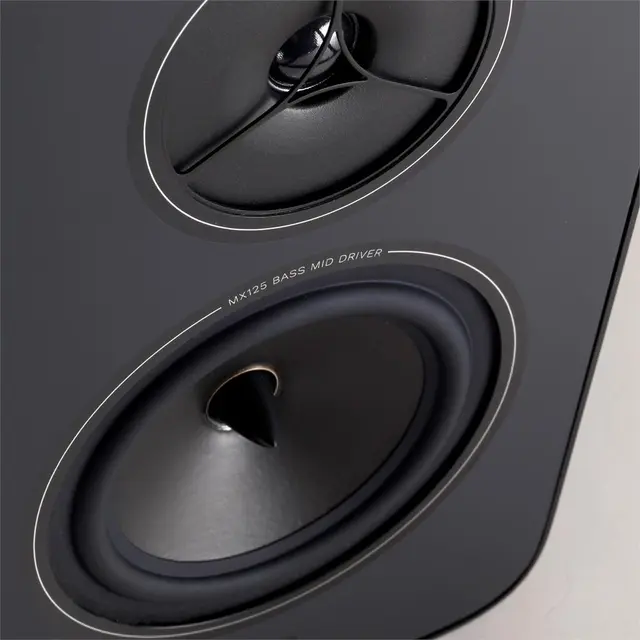 Rega Kyte, Matt svart 2-veis stativ/bokhylle-høyttaler 