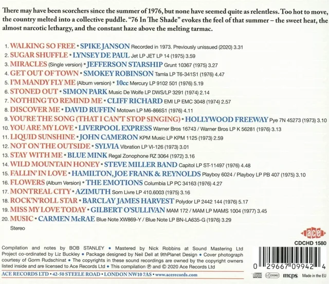 Bob Stanley 76 In The Shade (CD) 