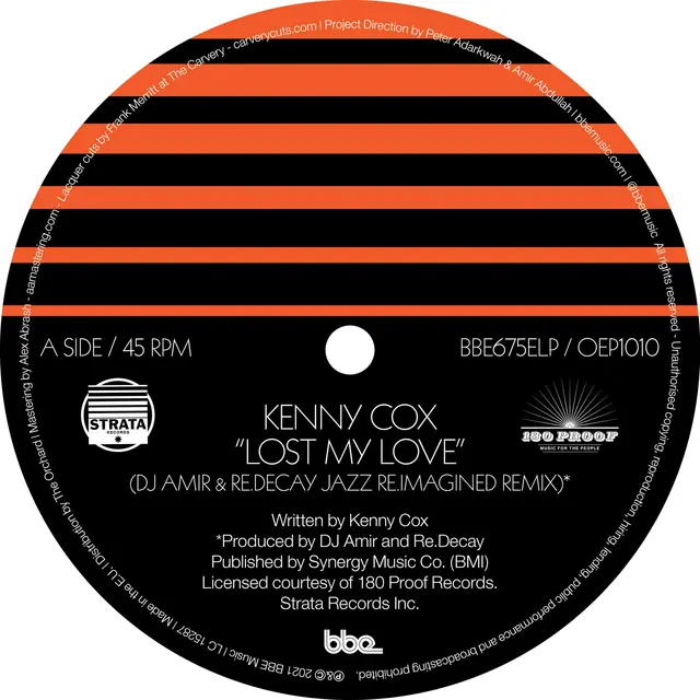 Kenny Cox Lost My Love (LP) 