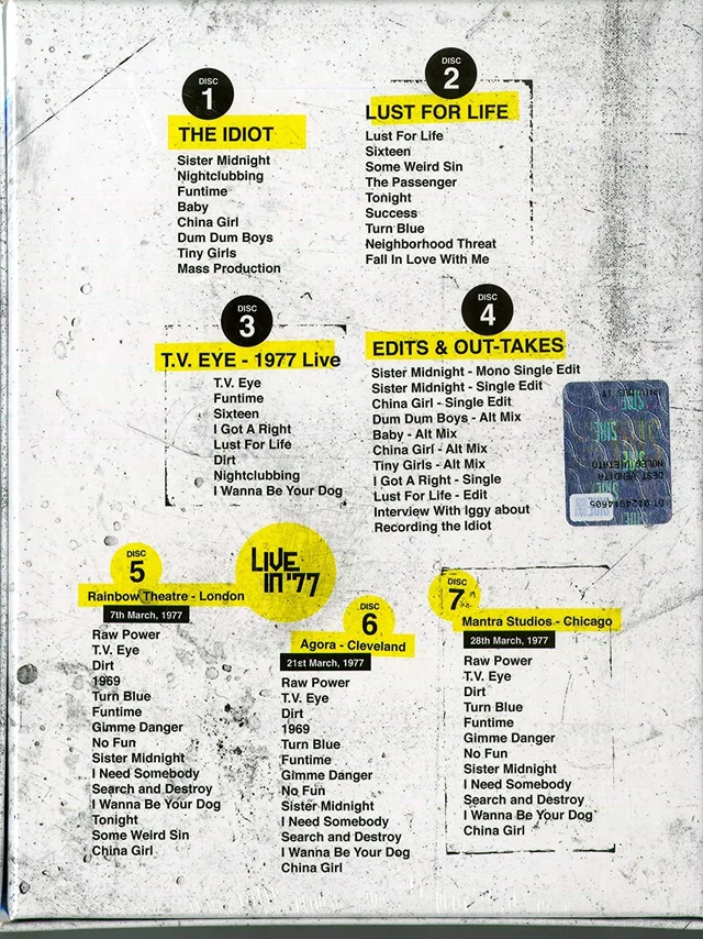 Iggy Pop The Bowie Years - LTD (7CD) 