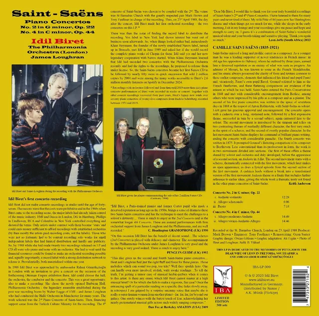 Idil Biret Saint-Saens: Piano Concertos Nos… (LP) 