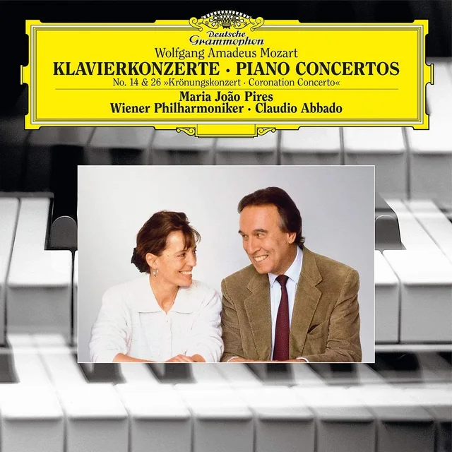 Maria Joao Pires/Claudio Abbado/Wiener P Mozart: Piano Concertos Nos 14 & 26 (LP) 
