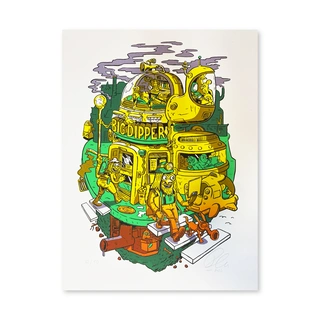 Flu Hartberg - Big Dipper silketrykk Trykk i 50 nummererte og signerte eks.