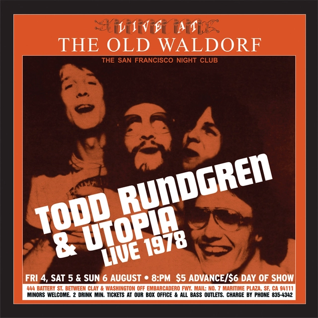 Todd Rundgren & Utopia Live At The Old Waldorf - LTD (2LP) 