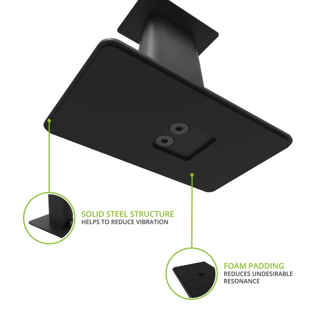 Kanto SP9 Desktop Høyttalerstativ 23 cm, svarte, til små høyttalere 