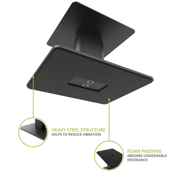 Kanto SP6HD Desktop Høyttalerstativ 15 cm, svarte, til medium høyttalere 