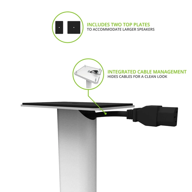 Kanto SP32PL Høyttalerstativ 81 cm, hvite 