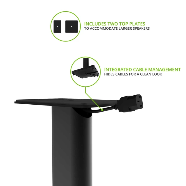 Kanto SP32PL Høyttalerstativ 81 cm, svarte 