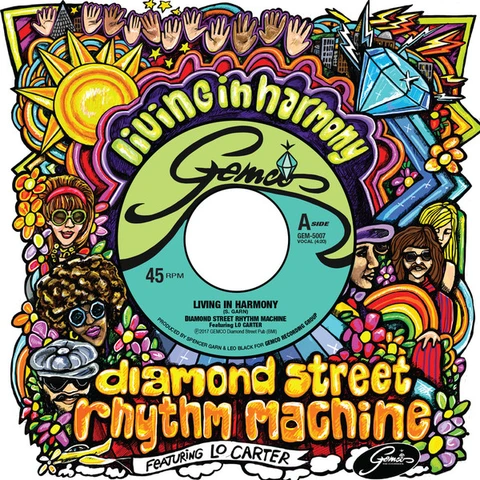 Diamond Street Rhythm Machine Living In Harmony - Feat. Lo Carter (7") 