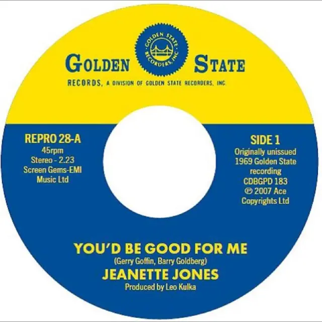 Jeanette Jones You'd Be Good For Me / Cut Loose (7") 