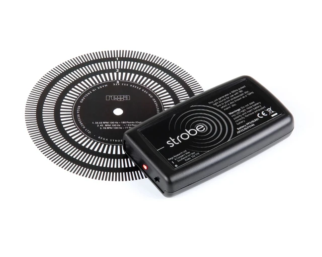 Rega Strobe Kit, 100HZ LED og stroboskop Komplett sett for justering av hastighet 