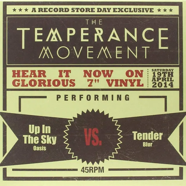 The Temperance Movement Up In The Sky / Tender (7") 