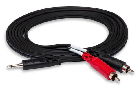 Hosa signalkabel jack til RCA 3.0 m Stereo 3,5 mm minijack til 2 x RCA 