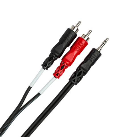 Hosa signalkabel jack til RCA 3.0 m Stereo 3,5 mm minijack til 2 x RCA