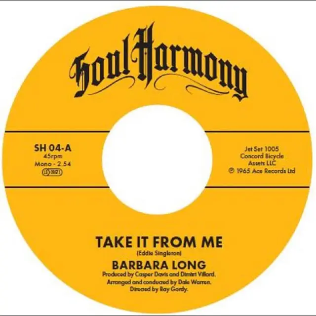 Barbara Long / The Cautions Take It From Me / Poor Loser (7") 