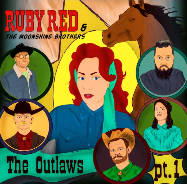 Ruby Red & the Moonshine Brothers The Outlaws (LP) 