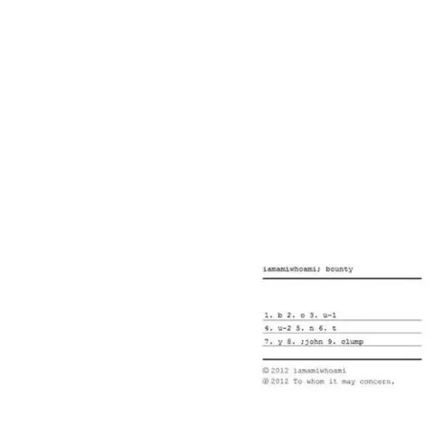 Iamamiwhoiam Bounty (LP + DVD) 