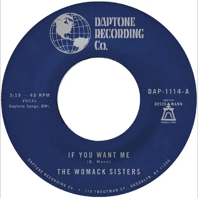 The Womack Sisters If You Want Me/I Just Don't Want… (7") 