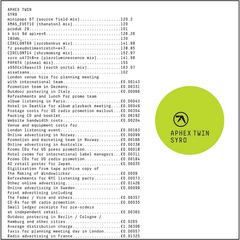 Aphex Twin SYRO (3LP)