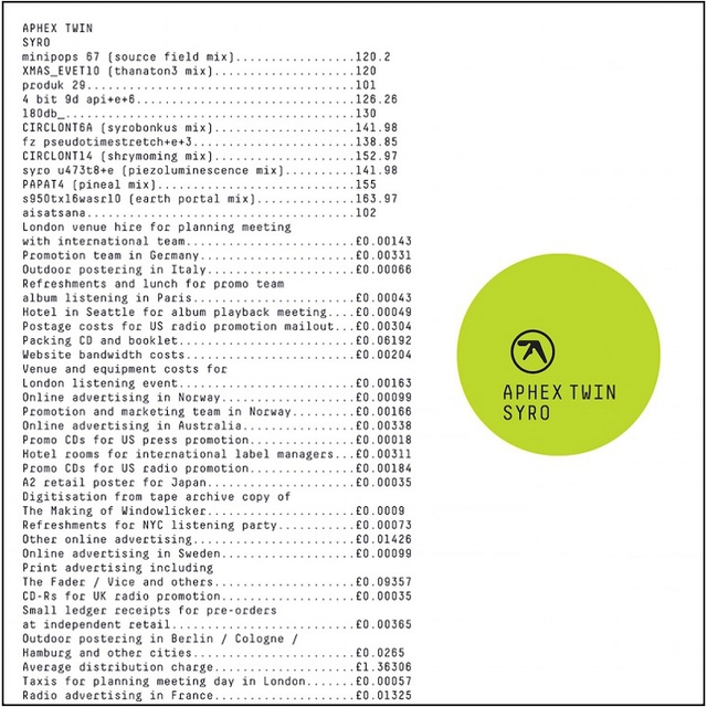 Aphex Twin SYRO (3LP) 