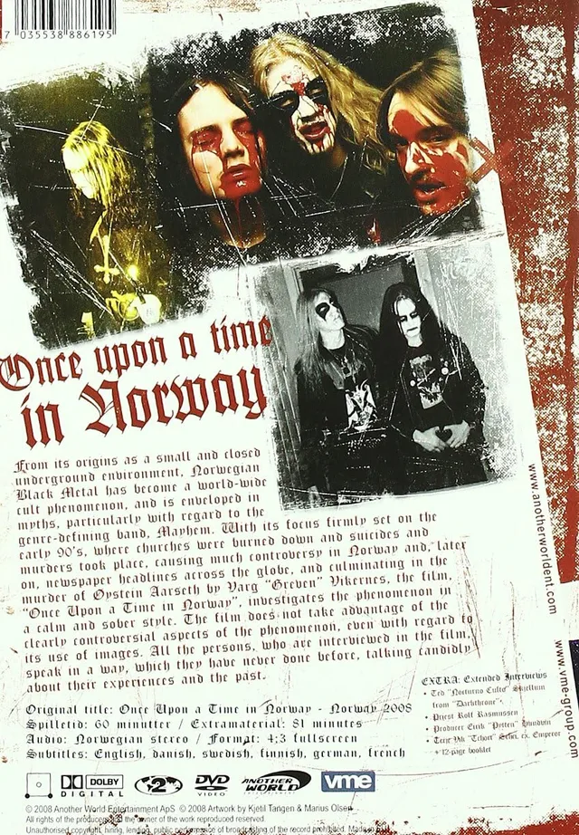Mayhem Once Upon A Time In Norway (DVD) 