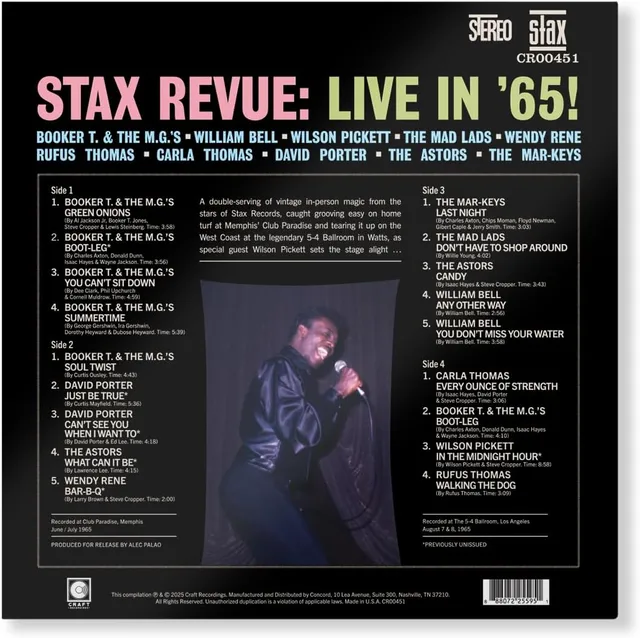 Diverse Artister Stax Revue: Live In '65! (2LP) 