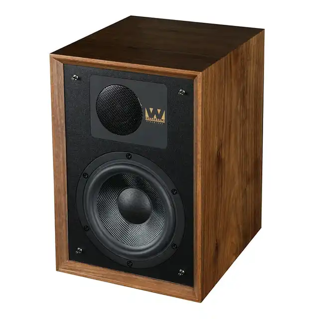 Wharfedale Denton 85th. ann. valnøtt 2-veis stativ/bokhylle-høyttaler 